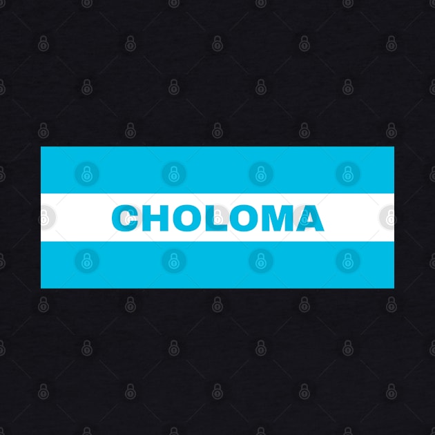 Choloma City in Honduras Flag Colors by aybe7elf